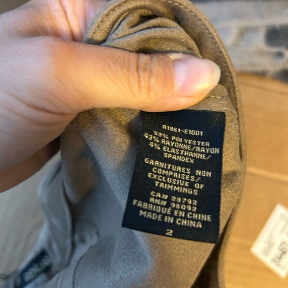 Nwt Renuar Tan Faux Suede Pull On Pants - Picture 4 of 6